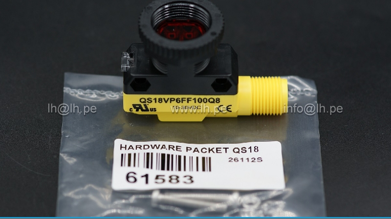 QS18VP6FF100Q8                     Sensor FotoElectrico Fixed Field, 100mm, 10-30VDC, PNP, QD, QS18 Series, Banner Engineering