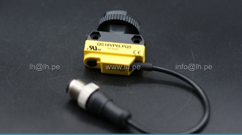 QS18VP6LPQ5                    Sensor retro reflectivo, polarizado, 10-30VDC, PNP, marca Banner