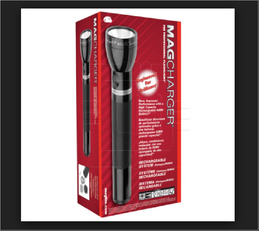 RE1019 106-000-090     Linterna Maglite Recargable con foco halogeno 240 Lumens,  alc. 430 Metros