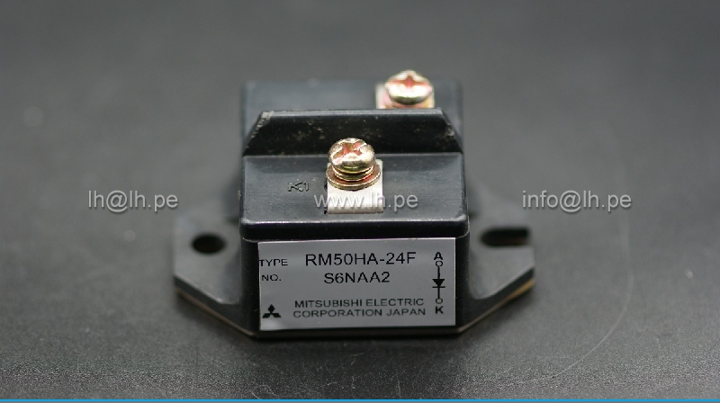 RM50HA-24F                   Diodo rectificador, monofásico, 1 elemento, 50A, 1200V V (RRM)
