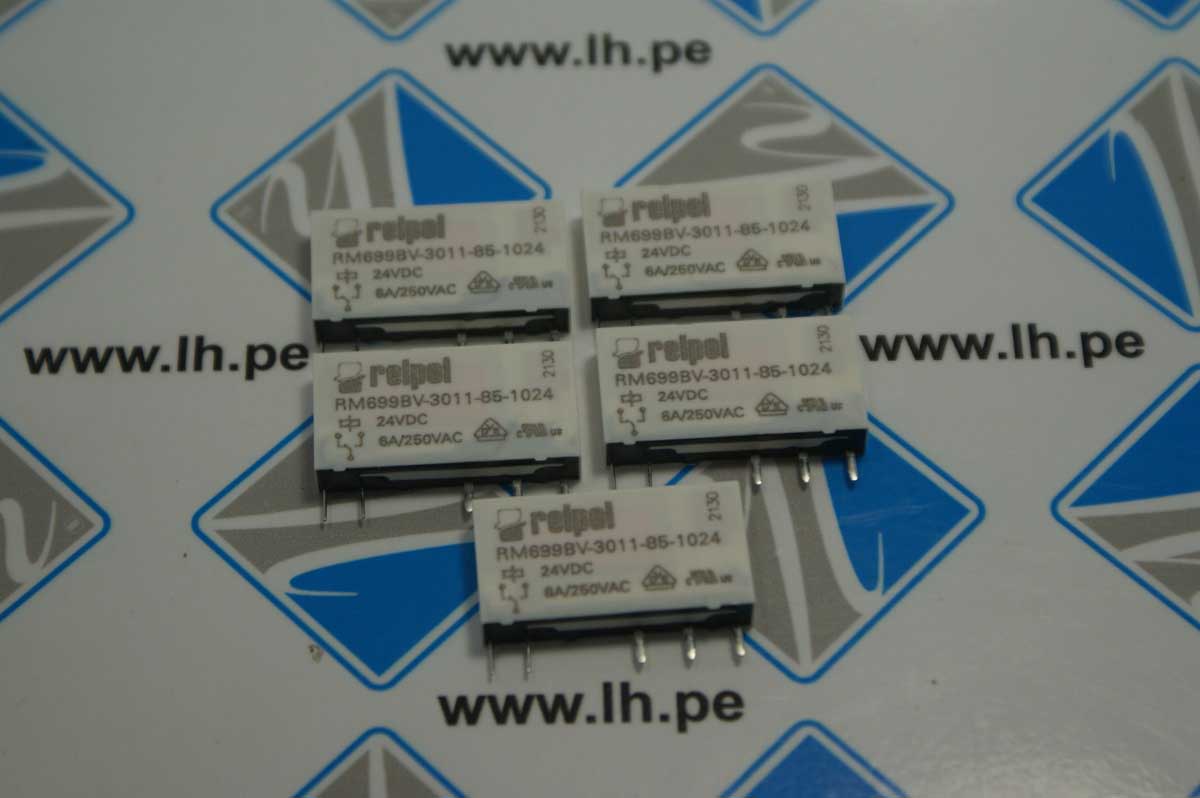 RM699BV-3011-85-1024              Relay Miniatura SPDT, 24VDC, 5 Pines, 6A/250V