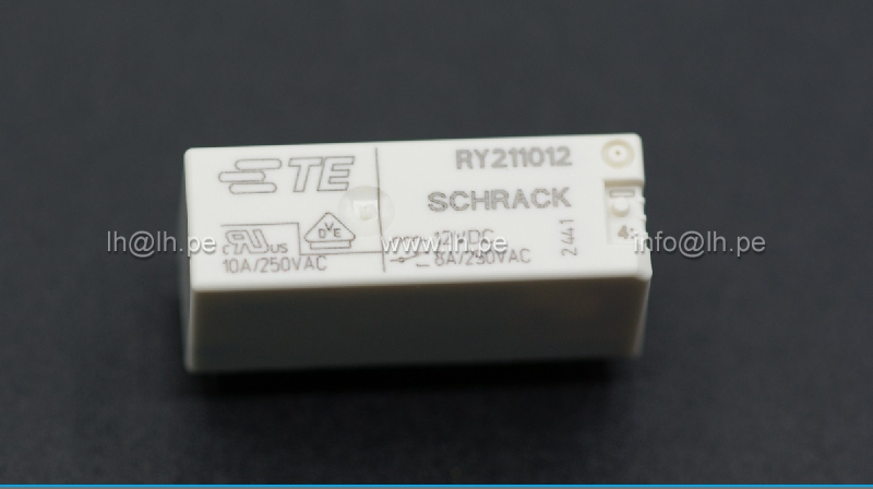 RY211012                 Rele miniatura 12VDC, 8/250VAC, 5 Pines, SCHRACK/TE