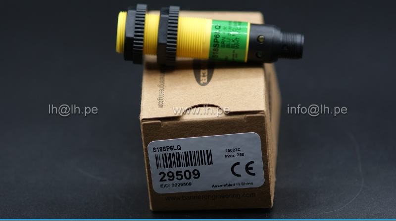 S18SP6LQ                Sensor Photoelectric Polarized Retro, 2m, 10-30VDC, PNP, Cable, S18, Banner
