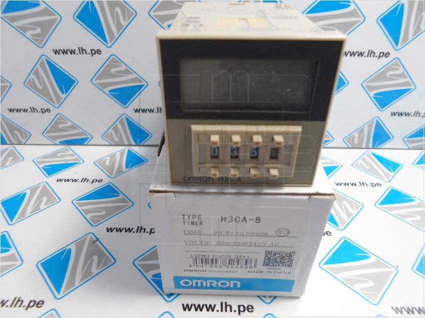 H3CA-8-AC200/220/240             Relés de retardo DPDT (2 Forma C) 0.1 seg ~ 9990 h Retardo 3A a 250 VCA Para enchufe