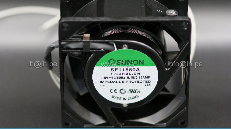 SF11580A1083HBL.GN                              Ventilador axial 115VAC, 80x80x38mm, 0.15A, SUNON