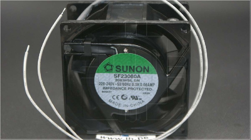 SF23080A2083HSL.GN                  Ventilador: AC; axiales; 230VAC; 80x80x38mm; 39m3/h(±7%); 31dBA