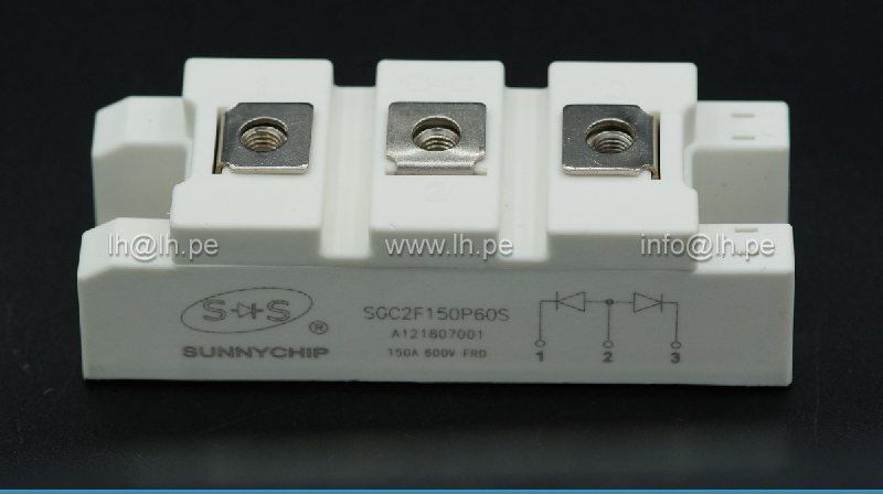 SGC2F150P60S                    Modulo doble diodo 150A, 600VAC, SUNNYCHIP