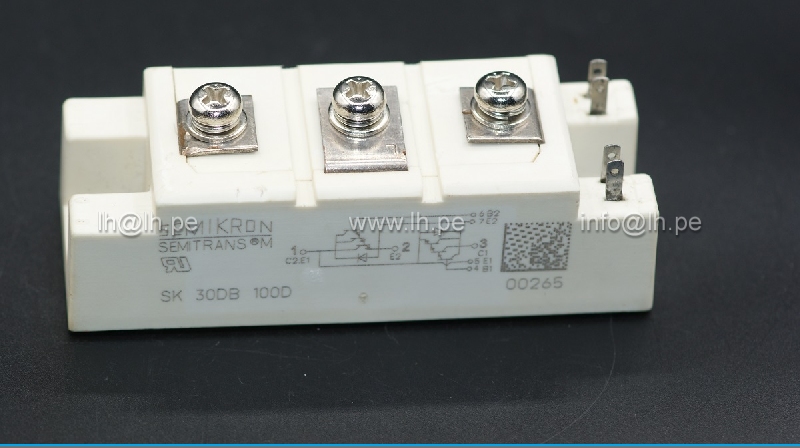 SK30DB100D        Darlington Half Bridge Power 30A, 1000V, Vbe=-2.0V for BVCEV. Semikron