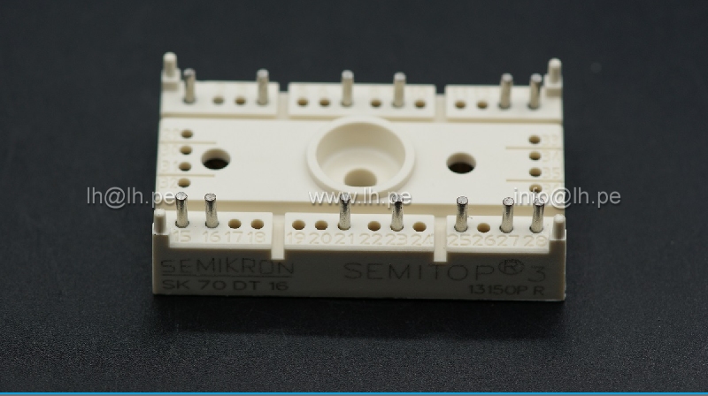 SK70DT16       Puente rectificador: totalmente controlado; Urmax: 70A, 1600V; If: SEMIKRON