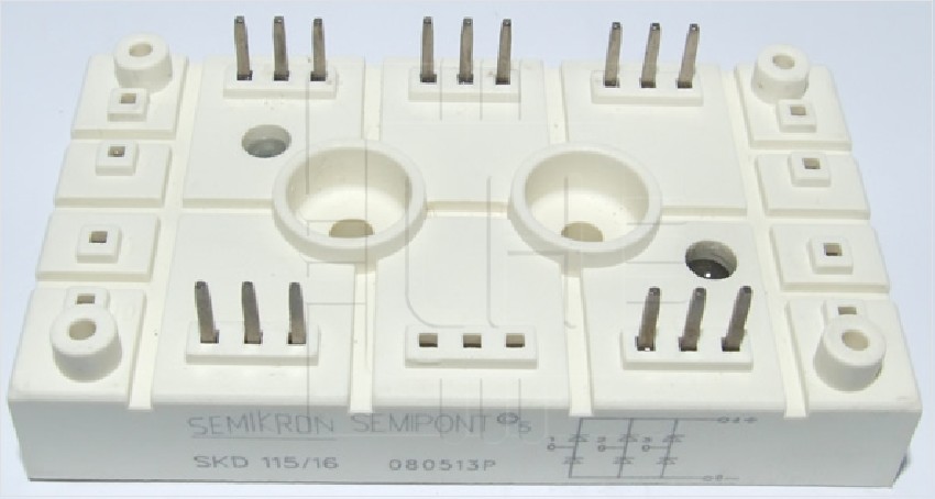 SKD145/16  Diode Rectifier Bridge Single 1.6KV 140A 5-Pin