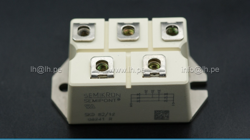 SKD82/12      Puente rectificador, trifásico, 1200V, 80A