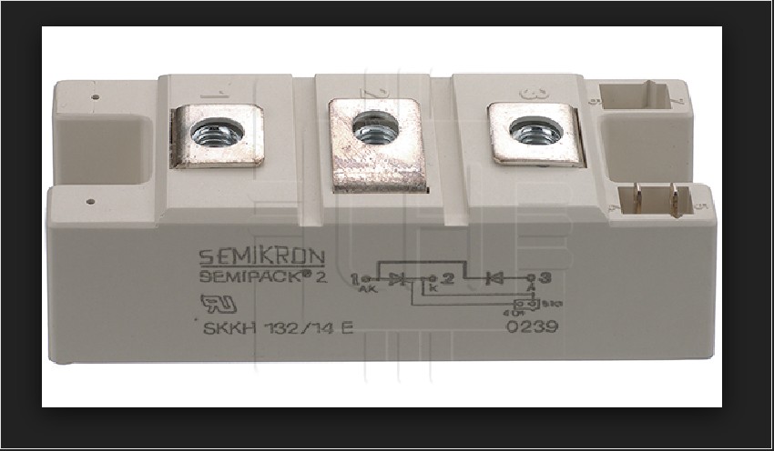 SKKH132/16        Thyristor / Diode Module, Series Connected, 130 A, 1.6 kV