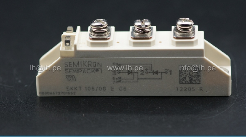 SKKT106/08                 Modulo Thyristor/Thysristor 106A, 800V, Semipack1, V, A46, SEMIKRON