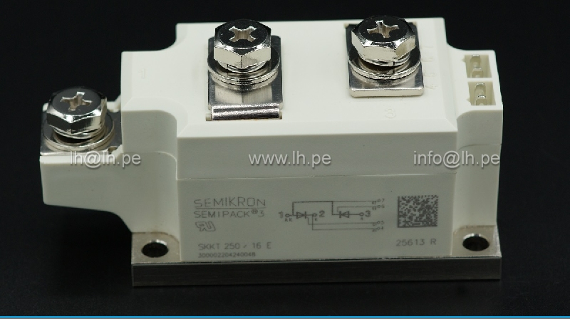 SKKT250/16E           MODULO SCR SEMIPACK 250A, 1600V, MARCA: SEMIKRON