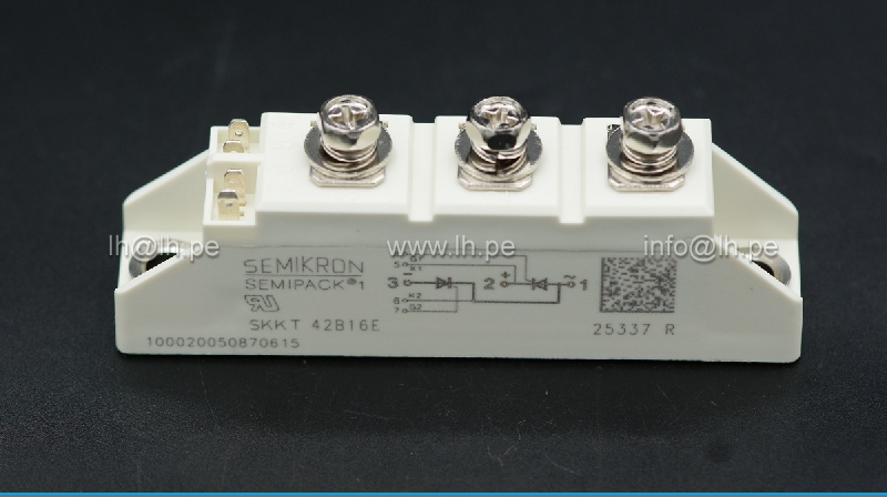 SKKT42B16E             Modulo doble Thyristor 42A, 1600V, Semipack, Semikron