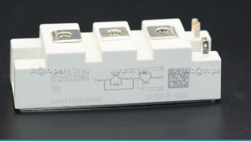 SKM145GB066D                 Modulo IGBT; transistor/transistor; medio puente IGBT; Ic: 150A, 600V, SEMIKRON
