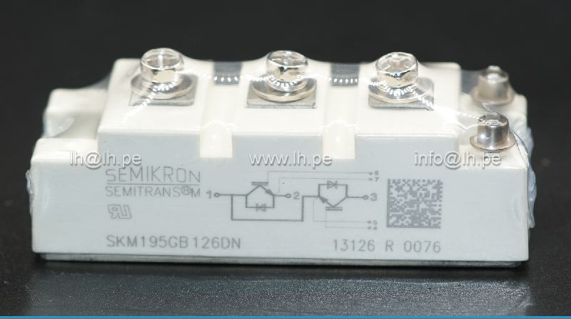 SKM195GB126DN                   Modulo IGBT; transistor/transistor; medio puente 150A, 1200V, SEMIKRON