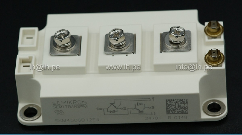 SKM450GB12E4                   Modulo de potencia transistor 450A, 1200VAC, SEMIKRON