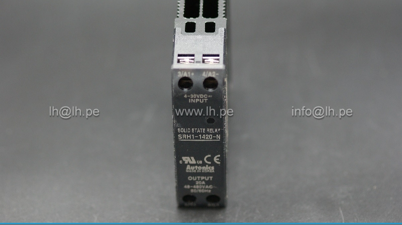 SRH1-1420-N                    Rele semiconductor, bobina 4-30VDC, 20A, 48-480VAC, 1-fásico, marca AUTONICS