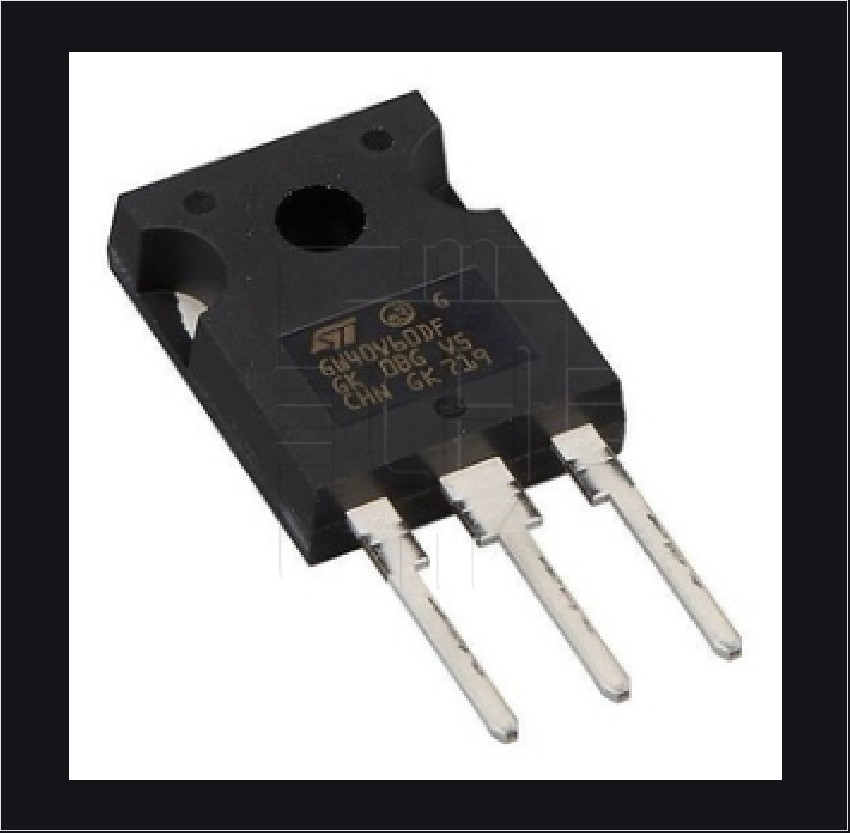 STGW40V60DF            Transistor IGBT, 600V, 80A, 283W