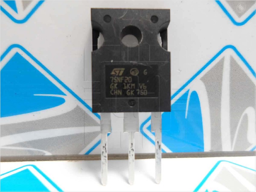 STW75NF20       Transistor N-MOSFET, unipolar, 200V, 47A, 190W, TO247