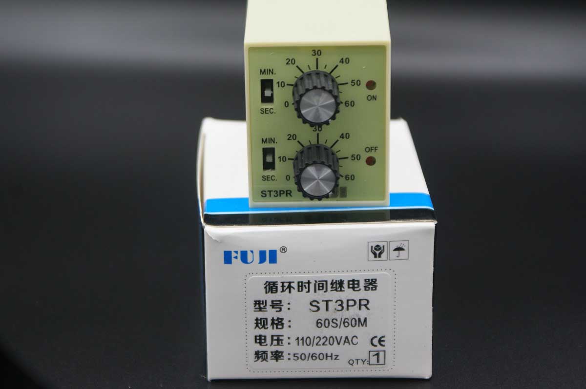ST3PR-60S-60M                    Time Relay Electronic Counter; AC 220V/110V (Color : 60S 60M, Fuji Electric