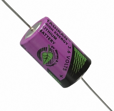 TL-5902/AXIAL    Lithium Battery 3.6V 1/2AA With Axial Leads,