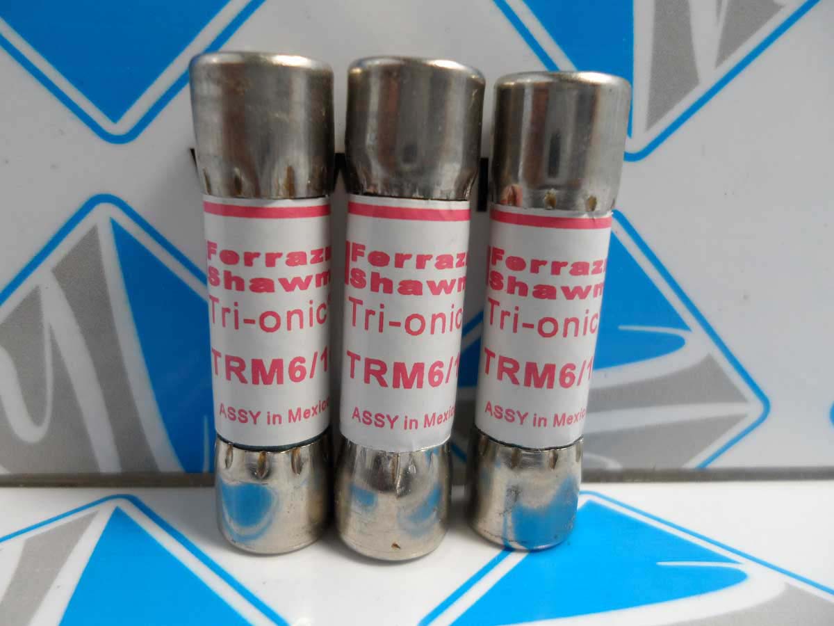 TRM6/10        Fuse Tri-onic TRM 6/10Amp 250V, time-delay midget