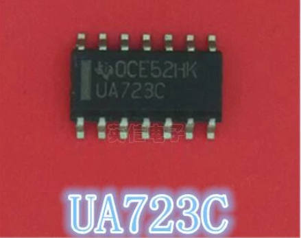 UA723CD         Estabilizador de tensión, regulable, 2-37V, 0.15A, SO14, SMD