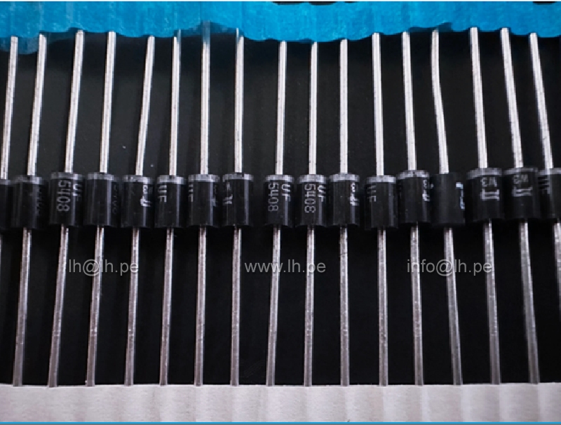 UF5402             Diodo: rectificador; THT; 200V; 3A; Ammo Pack; Ifsm: 100A; DO201