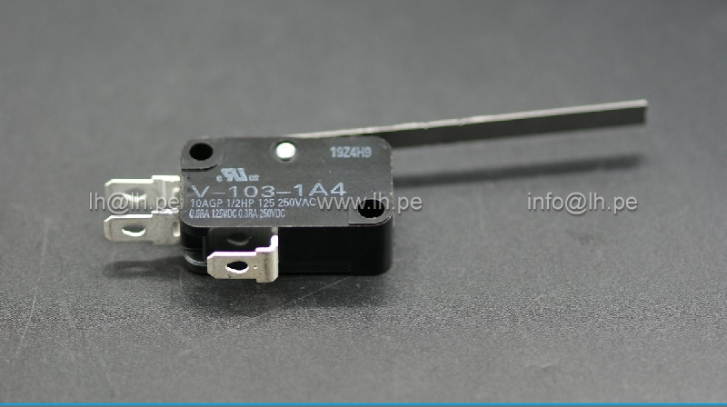V-103-1A4                   Micro conmutador SNAP ACTION, 10A/250VAC, marca Omron