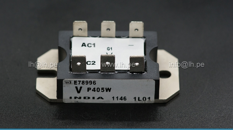 VS-P405W                 Puente monofásico 40A, 600V, 2,SCR/diodos, Montaje de chasis 8-PACE-PAK, VISHAY