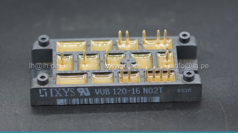 VUB120-16NO2T                   Modulo Bipolar Rectifier+Brake 120A, 1600V, Three Phase Bridges Plus Brake Unit, IXYS