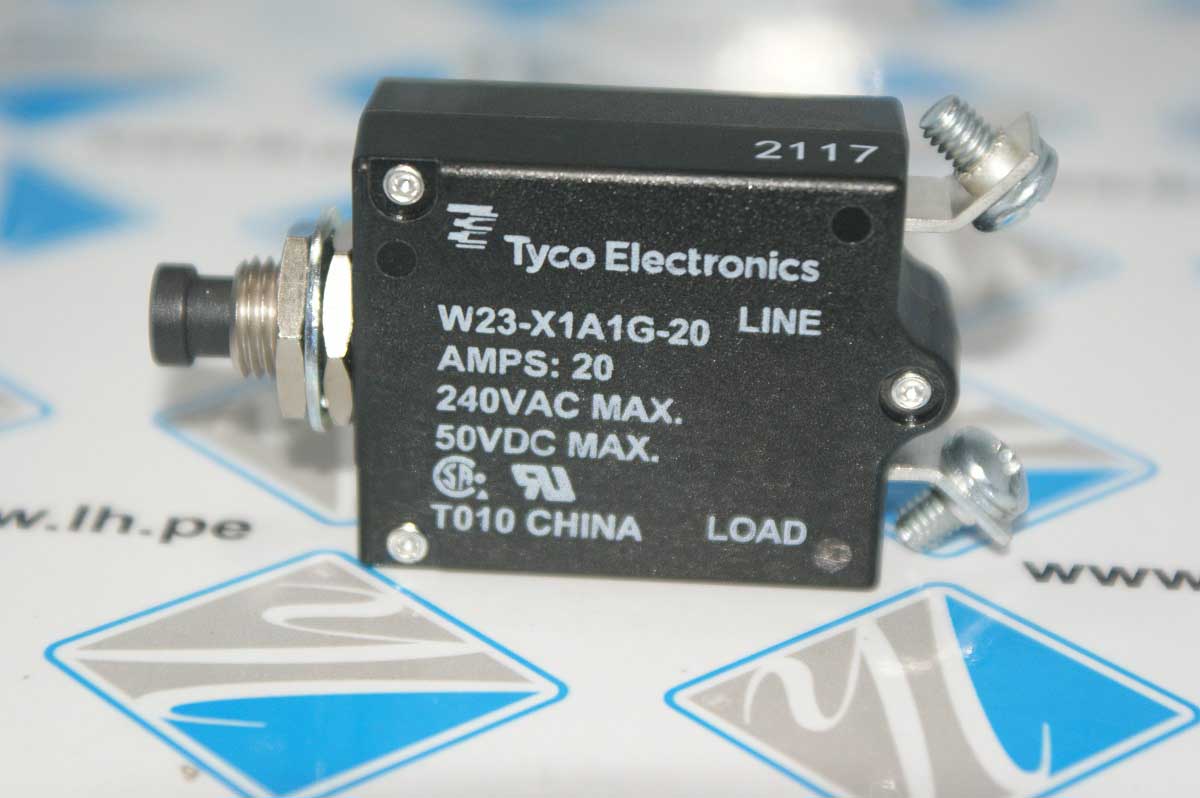W23-X1A1G-20              Circuit Breaker Thermal 20A 240 V AC 50 VDC