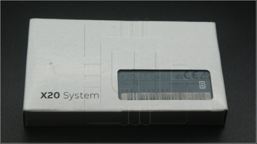 X20AT6402              Temperature input module, 6 thermocouple inputs, Type J, K, N, S, B, R, resolution 0.1°C, B&R