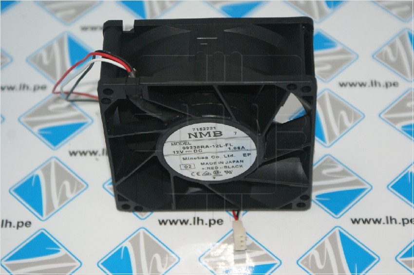 09238RA-12L-FL    Fan 12VDC, 92x92x38mm