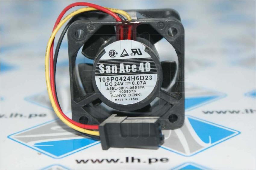 109P0424H6D23          Ventilador de refrigeración para FANUC, 109P0424H6D23, A90L-0001-0551#A SANYO DENKI SAN ACE