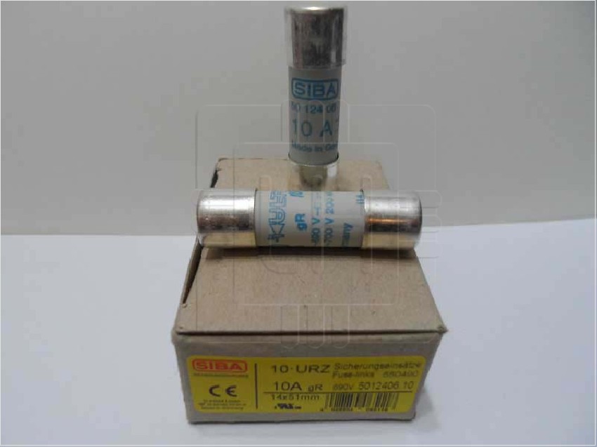 5012406.10        Fusible Ultra Rápido, cartucho, 10A, 660VAC, 14x51mm