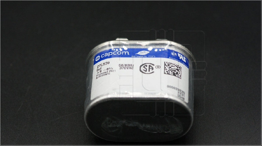 27L570                   Capacitor Polypro Metalizado 5uF, 370VAC, Tol 6%, Marca Genteq/Capcom