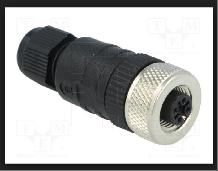 11220 RKC 5/7         Conector Recto M12, 5 Pines, hembra, código A-DeviceNet/CANopen