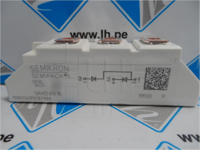 SKKD81/16         Módulo diodo 1700V, 80A, doble serial, SEMIPACK1