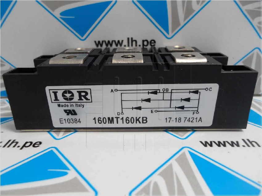 160MT160KB         Rectificadores en puente 1600V 3 Phase Bridge INT-A-Pak