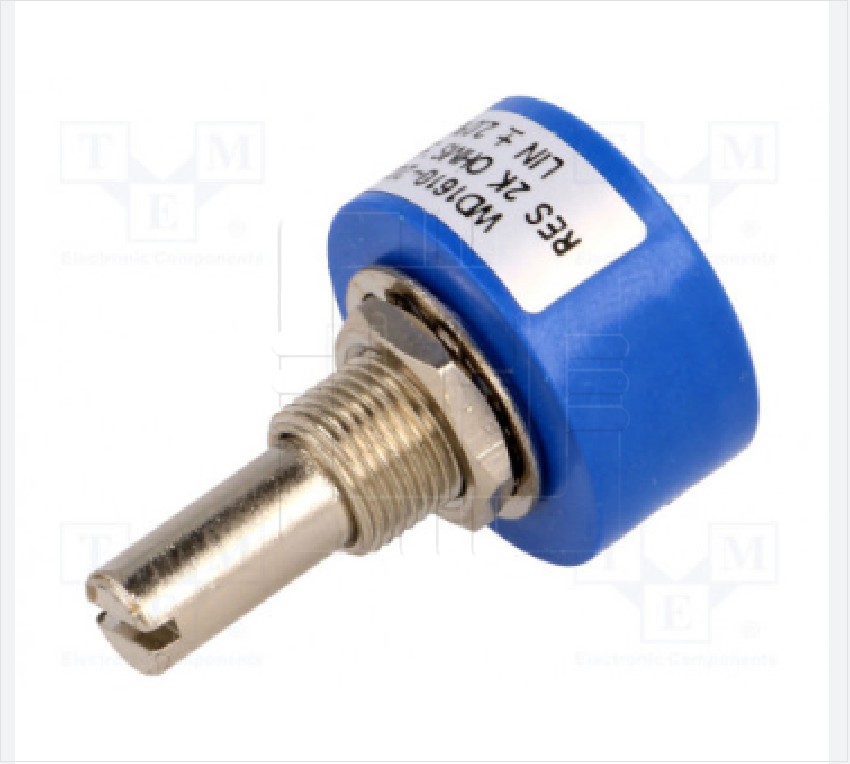 1610-2K-STOP                Potenciómetro de precision 2kΩ, 1W, 6.35mm, ±15%