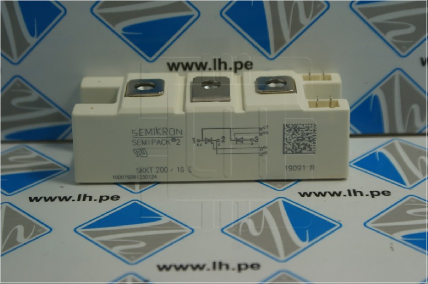 SKKT200/16E            Modulo Thyristor & Thyristor 200A, 1600Voltios