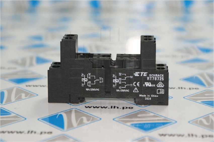 1860306-1 RT78725            Base Para Relay 8 Pines, 16A, 250VCA