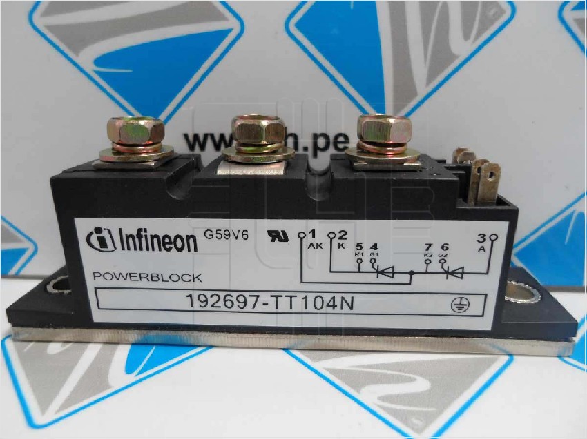 192697-TT104N        Modulo Thyristor & Thyristor 104 Infineon