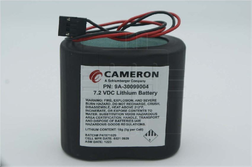 9A-30099004                   Pack de batería Litthium 7.2V, 19000mAh, para Scaner Cameron Maflu, 2000 FLOW ANALYZER