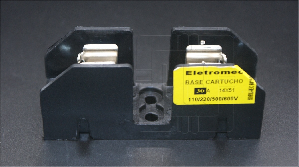 BASE 14X51           BASE PORTA FUSIBLE UNIPOLAR 14X51, 110/220/500/600V ELECTRROM