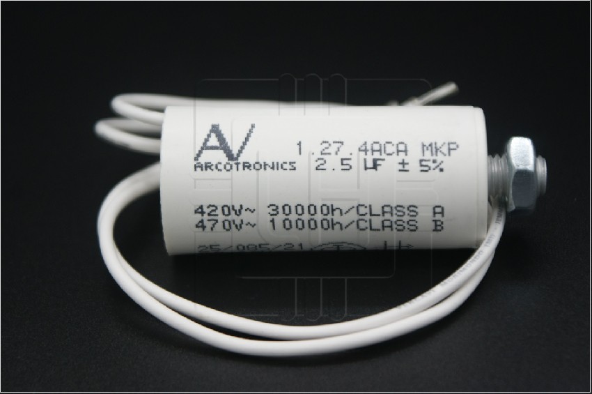 C274ACA4250AL0J      Condensador para motor de trabajo 2.5uF, 470VCA