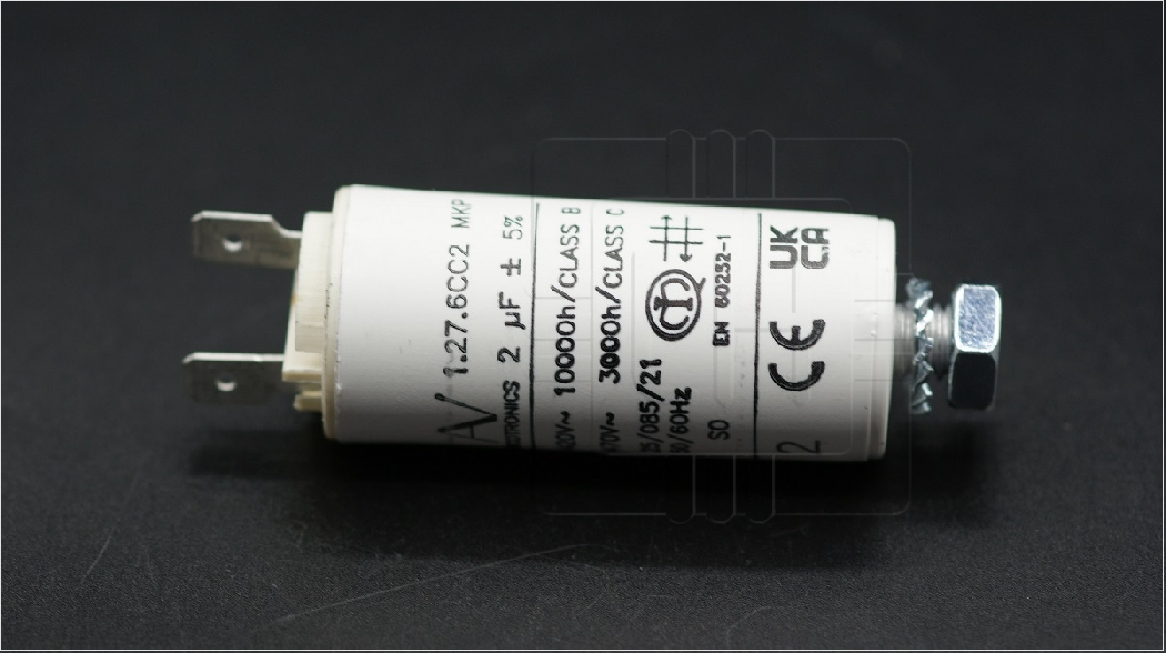 C276CC24200AA0J    Condensador 2uF, 420VCA, para motor de trabajo, marca Arcotronics